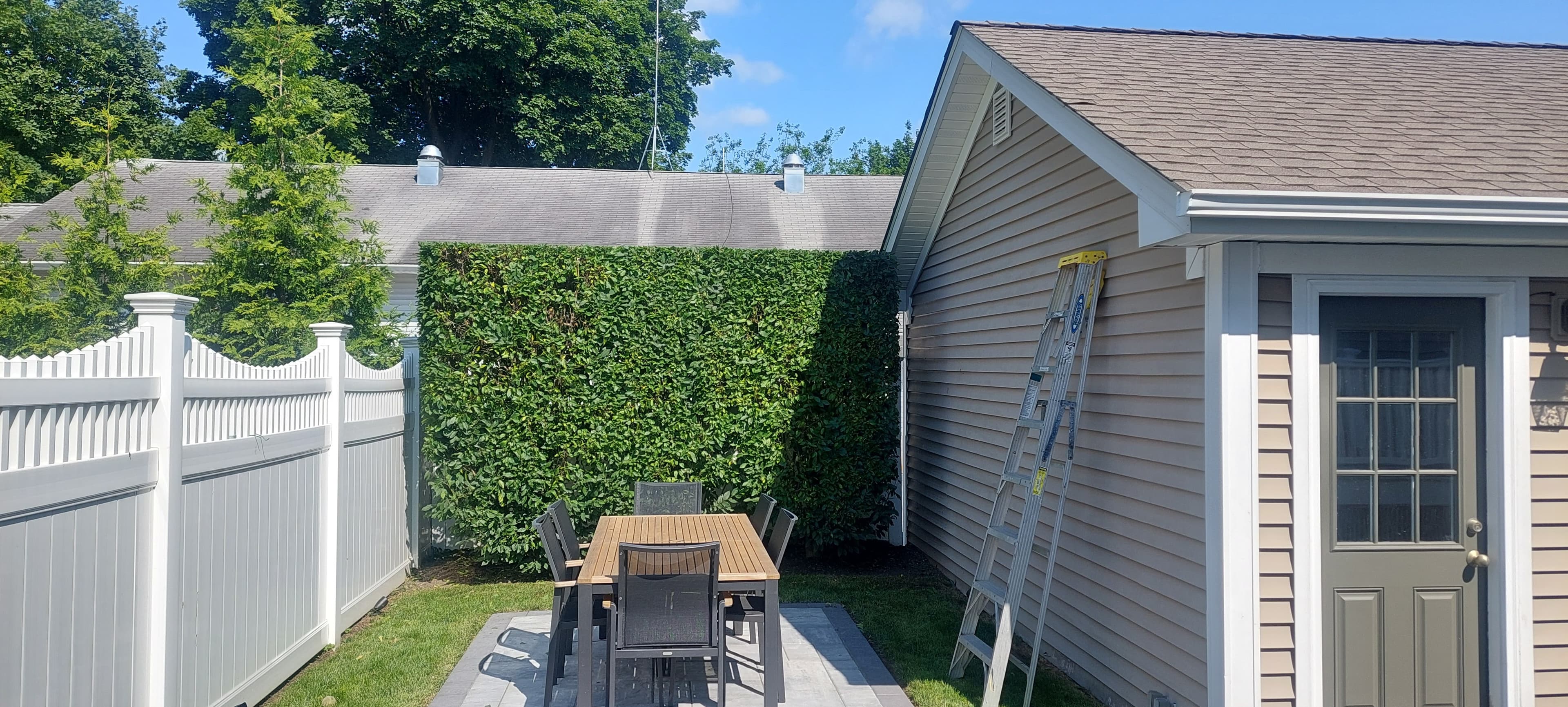 Garden beds and planting.